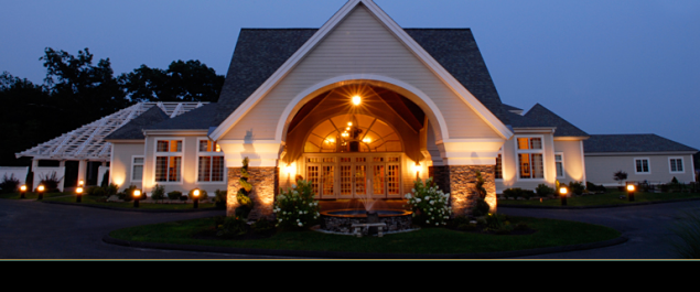 The Riverhouse at night